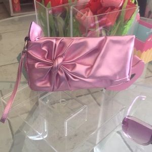 Pink clutch Handbag